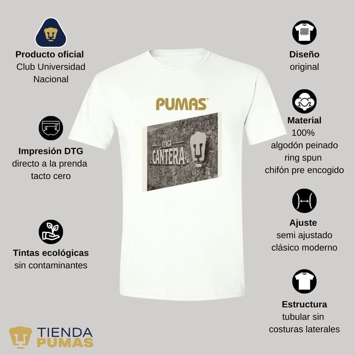 Playera Hombre Pumas UNAM Venga Cantera--Tienda-Pumas-Oficial
