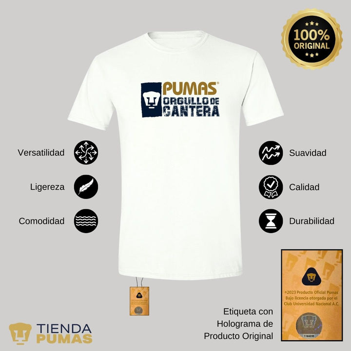 Playera Hombre Pumas UNAM Orgullo de cantera--Tienda-Pumas-Oficial