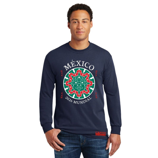 Playera Hombre Pumas UNAM Manga Larga México Calendario