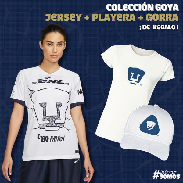 Colección Goya Mujer - Jersey Local + Playera y Gorra de Regalo