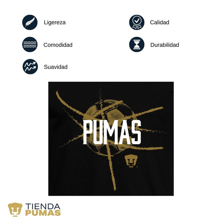 Playera Pumas UNAM Hombre Balón OD77244-Playeras-Tienda-Pumas-Oficial