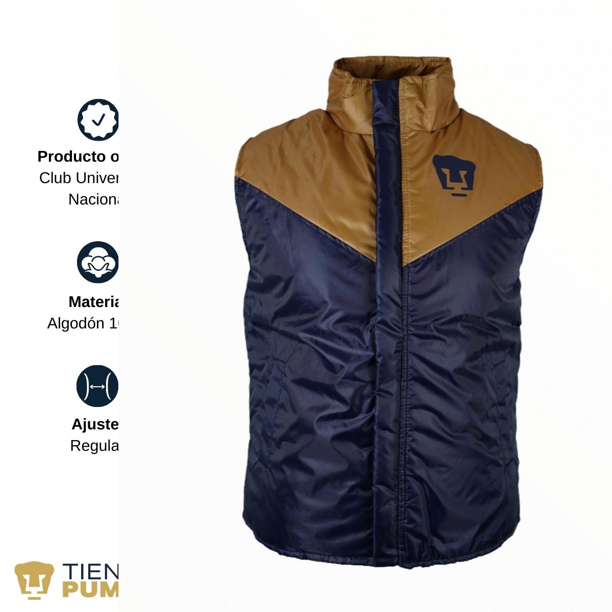 Chaleco Pumas UNAM Hombre Original – Tienda Pumas