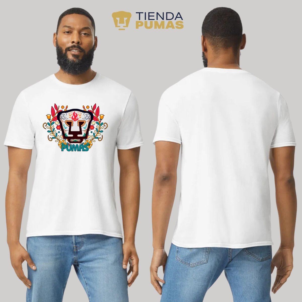 Playera Pumas UNAM Hombre Dia De Muertos Tienda Pumas
