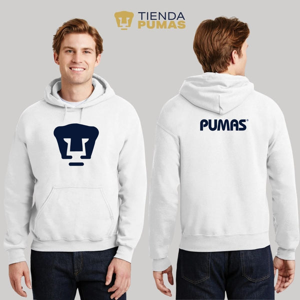 Men's Sweatshirt Hoodie Pumas UNAM Logo Blue