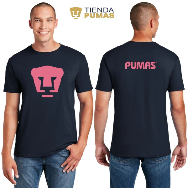 Playera Hombre Pumas UNAM Logo Rosa