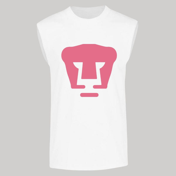 Pumas Men's Pink Logo Sleeveless T-Shirt