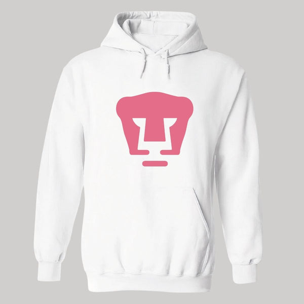 Women's Sweatshirt Hoodie Pumas UNAM Logo Pink