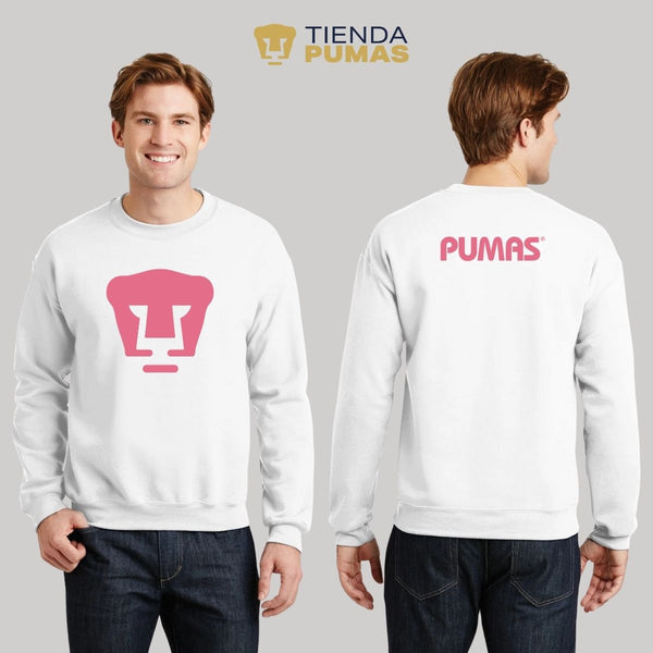 Sudadera Unisex Pumas Logo Rosa