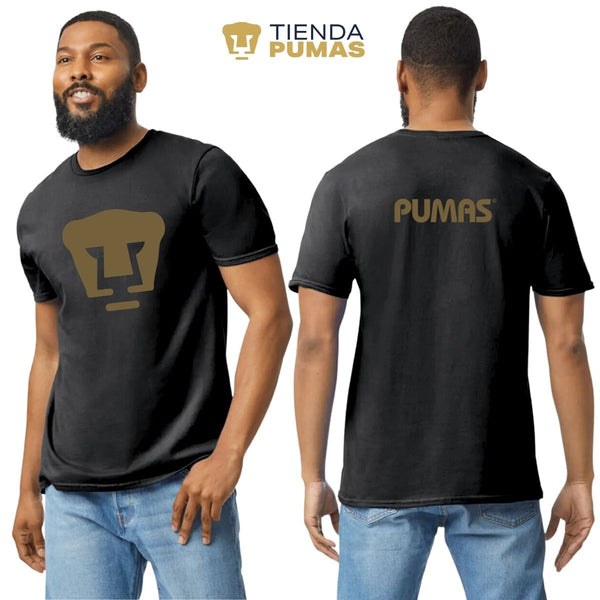 Playera Hombre Pumas Logo Dorado