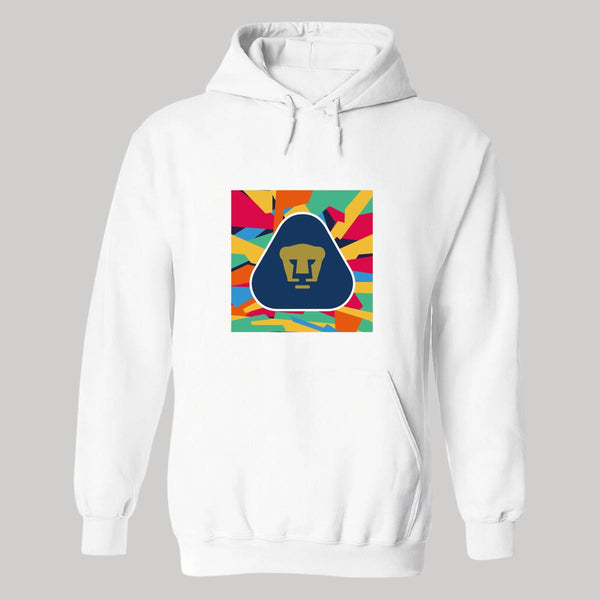 Women's Sweatshirt Hoodie Pumas UNAM Logo Multicolor
