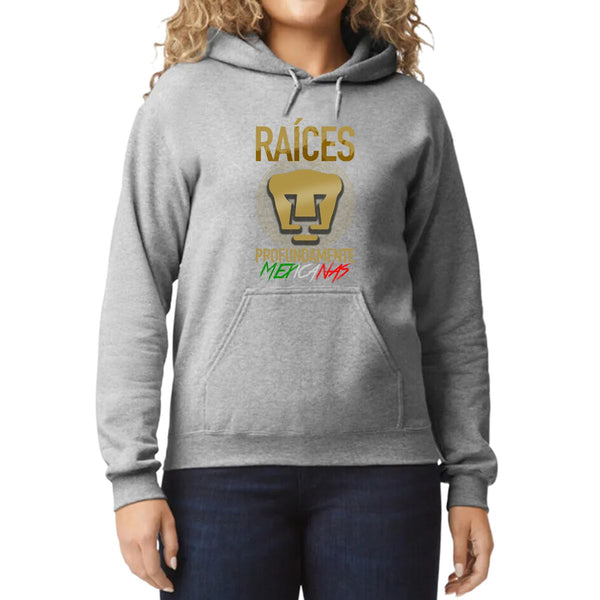 Women's Sweatshirt Hoodie Pumas UNAM Raíces