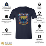 Playera Hombre Pumas UNAM Día de Muertos Celeste