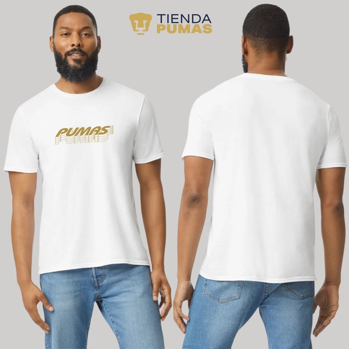 Playera Hombre Pumas UNAM Duplicado Tienda Pumas