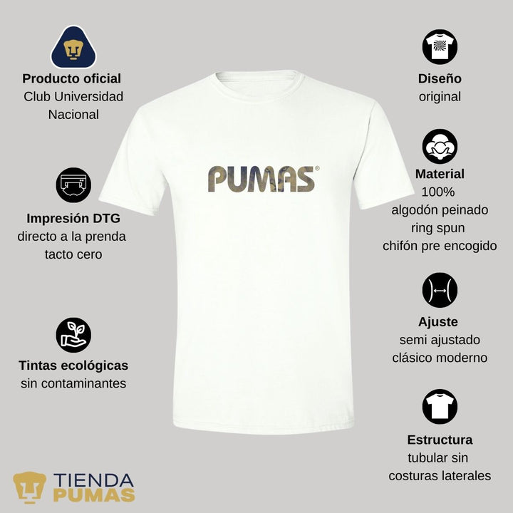 Playera Hombre Pumas UNAM Fusión--Tienda-Pumas-Oficial