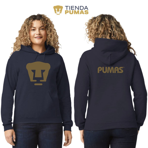 Sudadera para Mujer Hoodie Pumas UNAM Logo Dorado