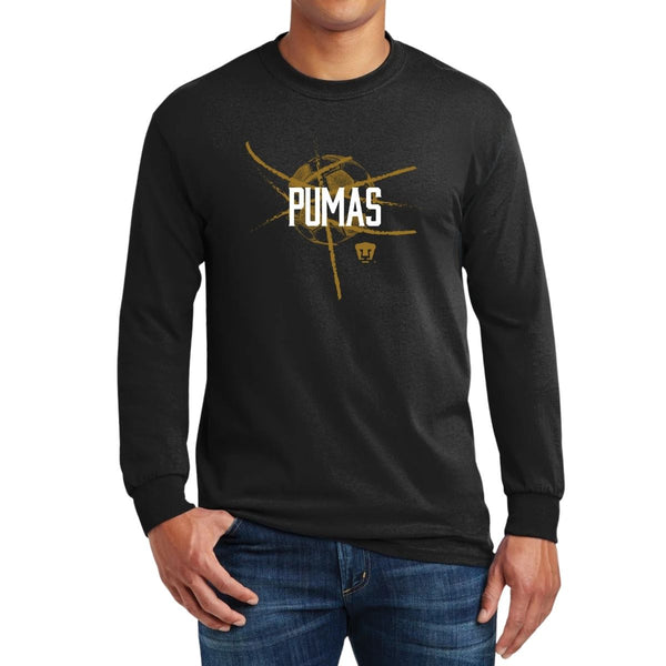 Playera Pumas UNAM Hombre Manga Larga Balón OD77245