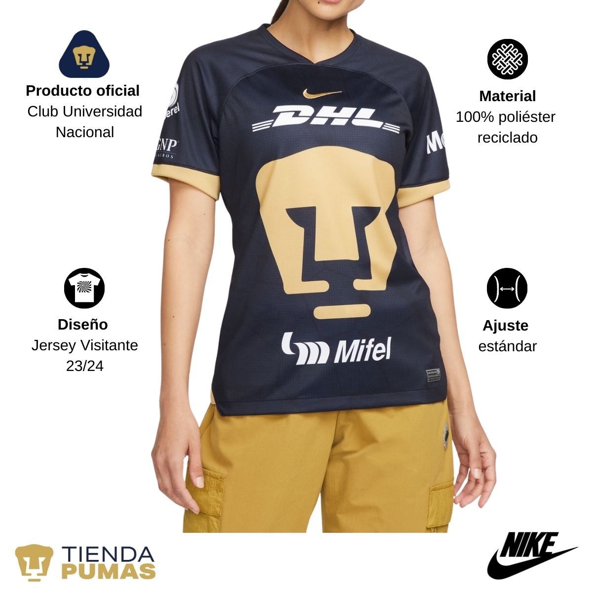 Playera discount pumas bicolor