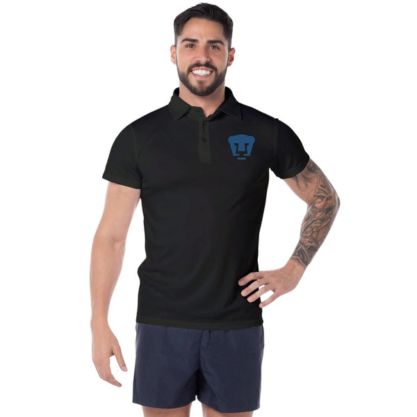 Playera Tipo Polo Pro-Dry Hombre Pumas UNAM Logo Vinil