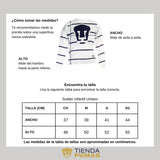 Suéter blanco unisex niño niña Universitario UNAM Pumas--Tienda-Pumas-Oficial