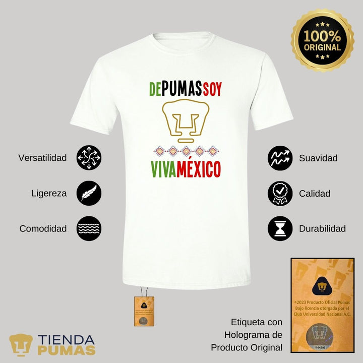 Playera Hombre Pumas Mes Patrio--Tienda-Pumas-Oficial