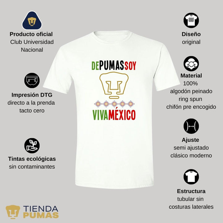 Playera Hombre Pumas Mes Patrio--Tienda-Pumas-Oficial