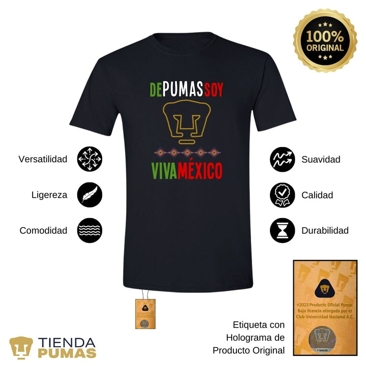 Playera Hombre Pumas Mes Patrio--Tienda-Pumas-Oficial