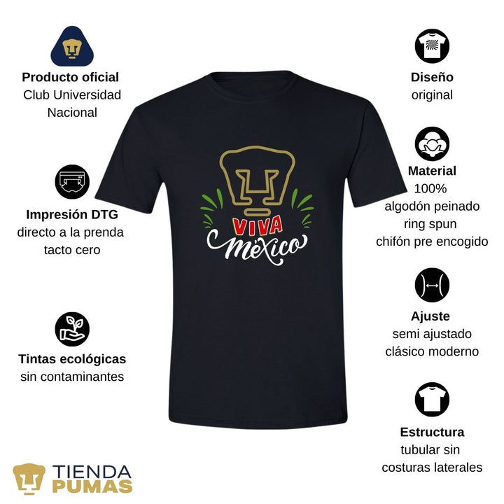 Playera Hombre Pumas Mes Patrio--Tienda-Pumas-Oficial