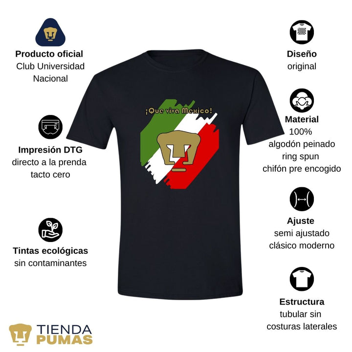 Playera Hombre Pumas Mes Patrio--Tienda-Pumas-Oficial