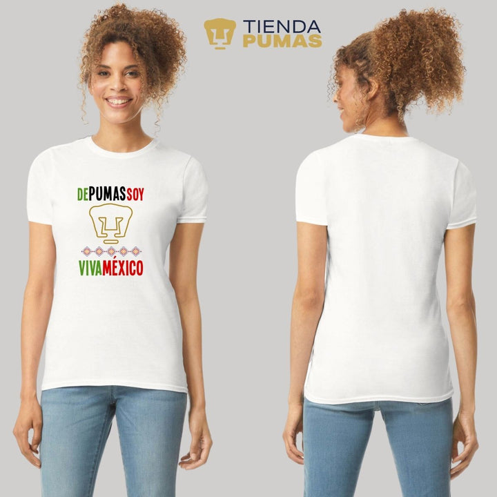 Playera Mujer Pumas  Mes Patrio--Tienda-Pumas-Oficial