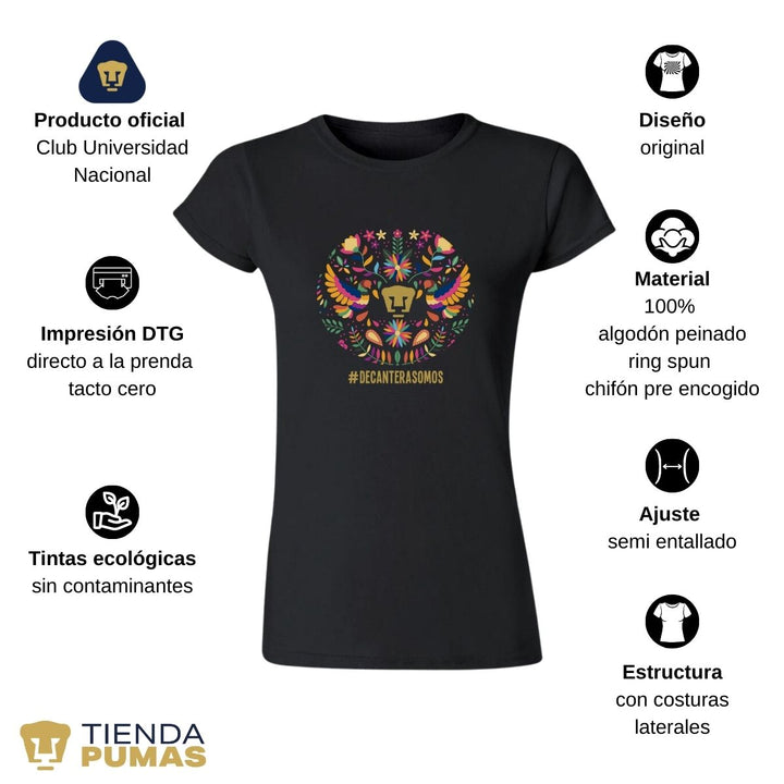 Playera Mujer Pumas  Mes Patrio--Tienda-Pumas-Oficial