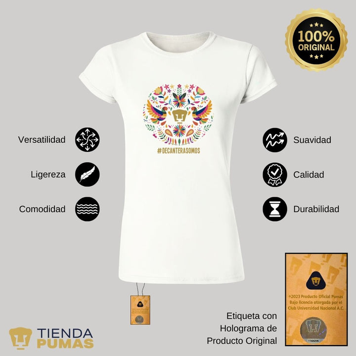 Playera Mujer Pumas  Mes Patrio--Tienda-Pumas-Oficial