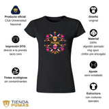 Playera Día de Muertos Mujer Pumas Calaveritas