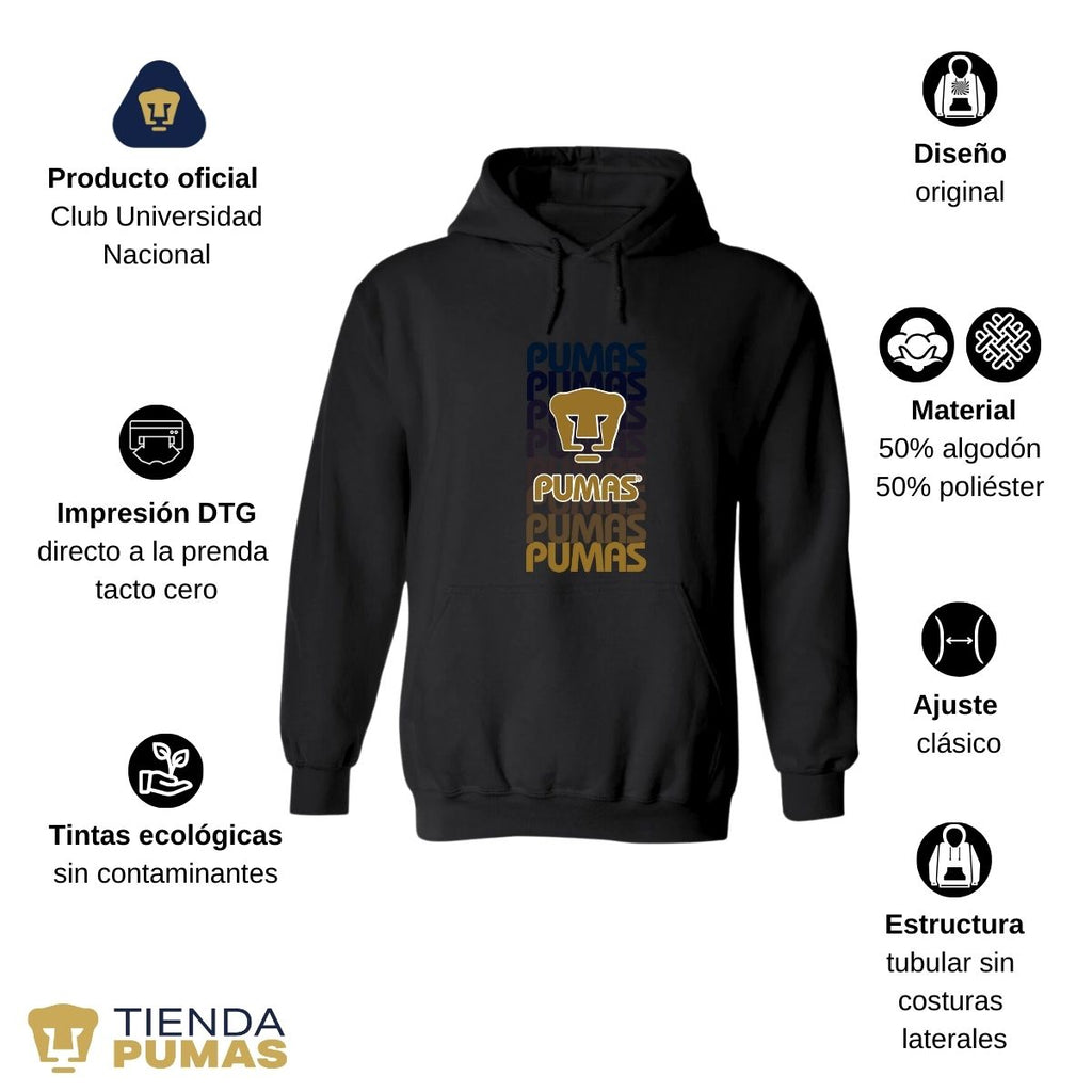 Sudadera Hombre Hoodie Pumas UNAM Degradado Tienda Pumas