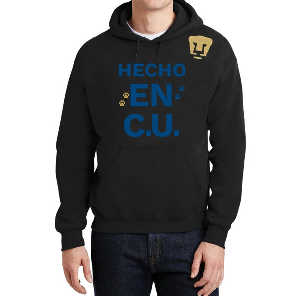 Sudadera Hombre Hoodie Pumas UNAM Hecho en C.U. DTG-Vinil