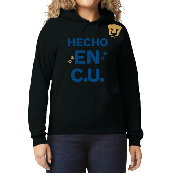 Sudadera Mujer Hoodie Pumas UNAM Hecho en C.U. DTG-Vinil