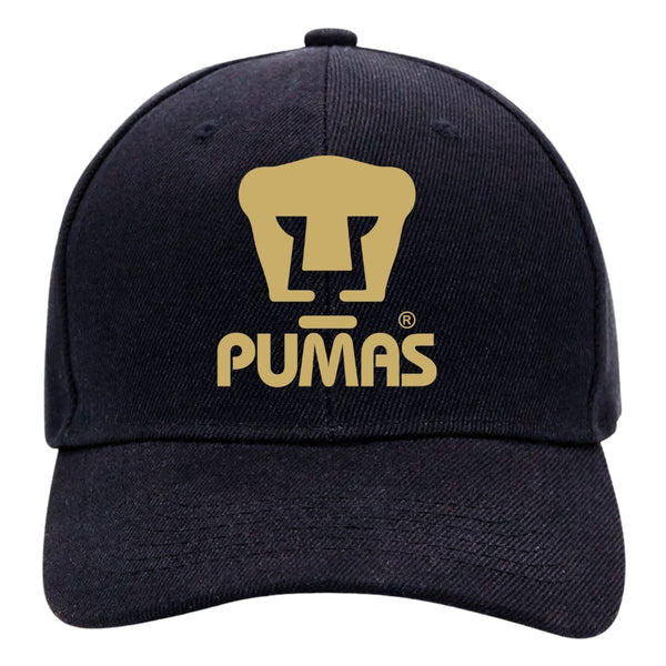 Gorra Pumas UNAM Hombre Mujer Ajustable Logo Dorado 3 Vinil