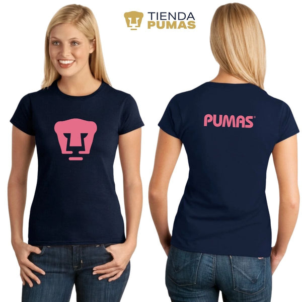 Pumas UNAM Logo Pink Vinyl Women's T-Shirt