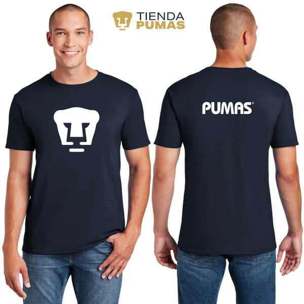 Playera Hombre Pumas UNAM Logo Monocromatico Vinil