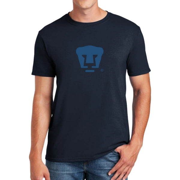 Pumas UNAM Men's T-Shirt Blue Vinyl Logo