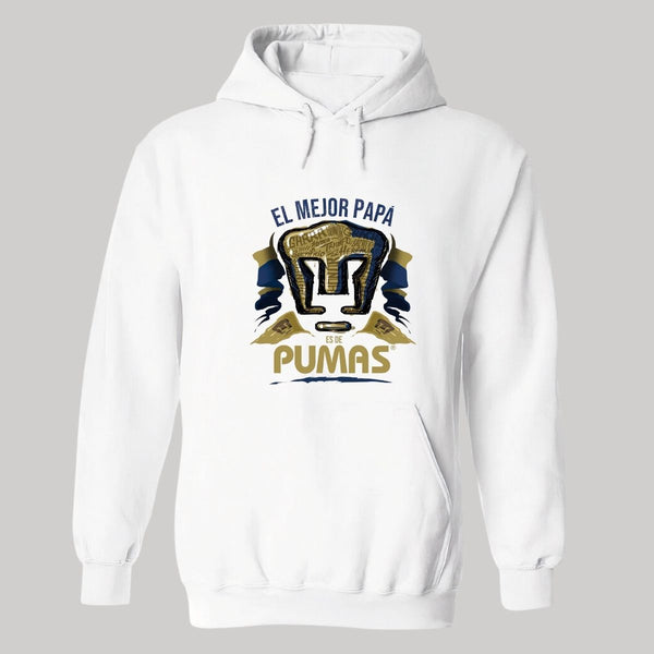 Sudadera Hombre Hoodie Pumas UNAM Mejor Papá Pumas