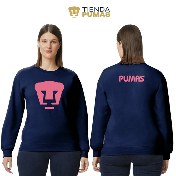 Sudadera Mujer Pumas UNAM Logo Rosa