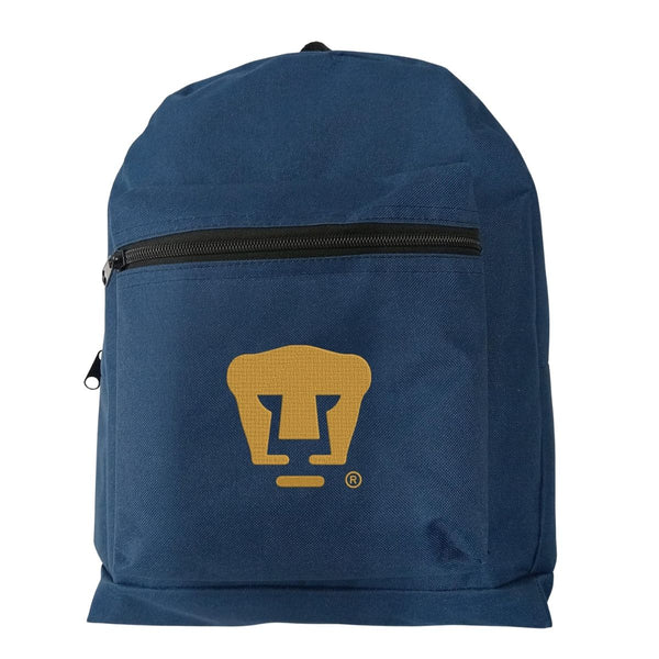 Mochila Escolar Pumas UNAM Logo Oro Bordado