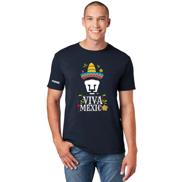 Playera Mexicana Hombre Pumas UNAM Rostro Viva México