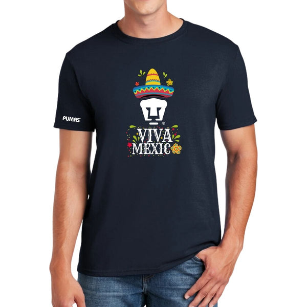 Playera Mexicana Hombre Pumas UNAM Rostro Viva México