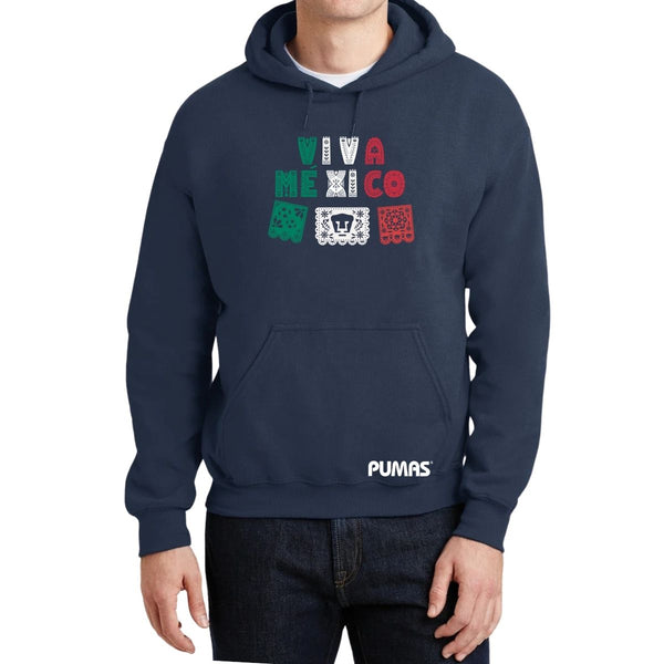 Sudadera Hombre Hoodie Pumas UNAM Papel picado México