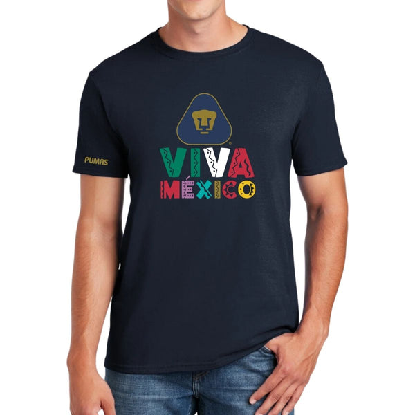 Playera Mexicana Hombre Pumas UNAM Tricolor