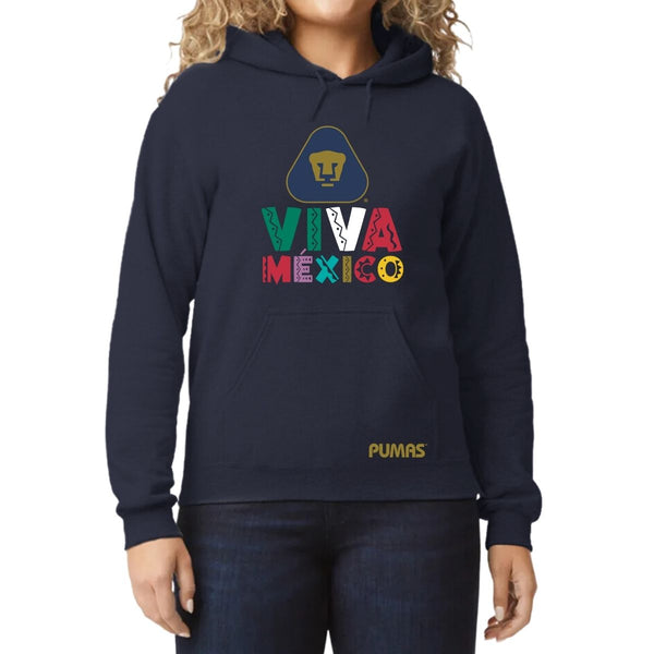 Sudadera Mujer Hoodie Pumas UNAM Tricolor