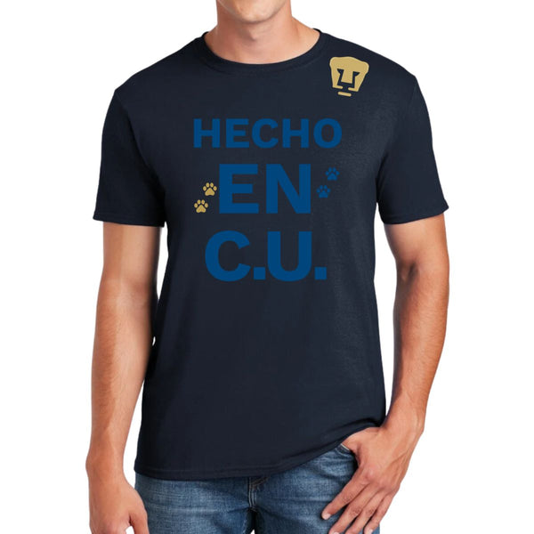 Playera Hombre Pumas UNAM Hecho en C.U. DTG-Vinil