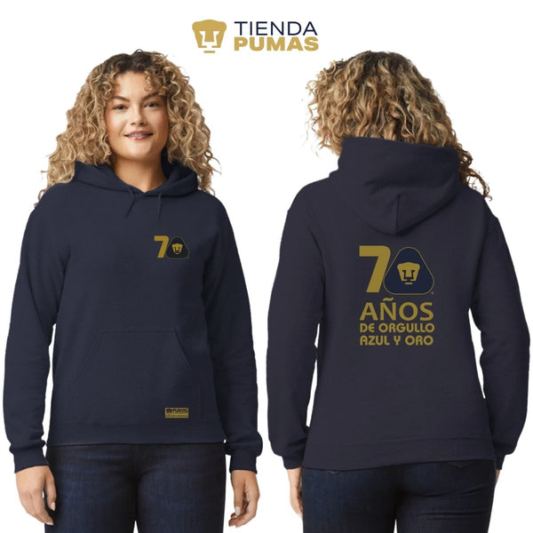 Sudadera Mujer Hoodie Pumas UNAM 70 Años FYR Edición Limitada 4