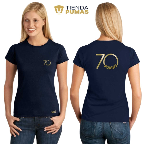 Playera Mujer Pumas UNAM 70 Aniversario FYR Edición Limitada 4